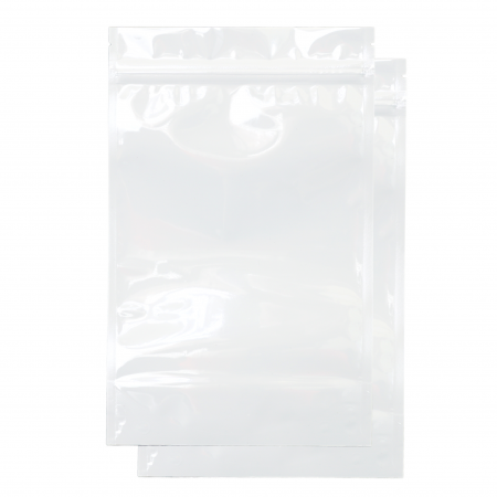 1 Ounce Mylar Barrier Bags White - 100 Units
